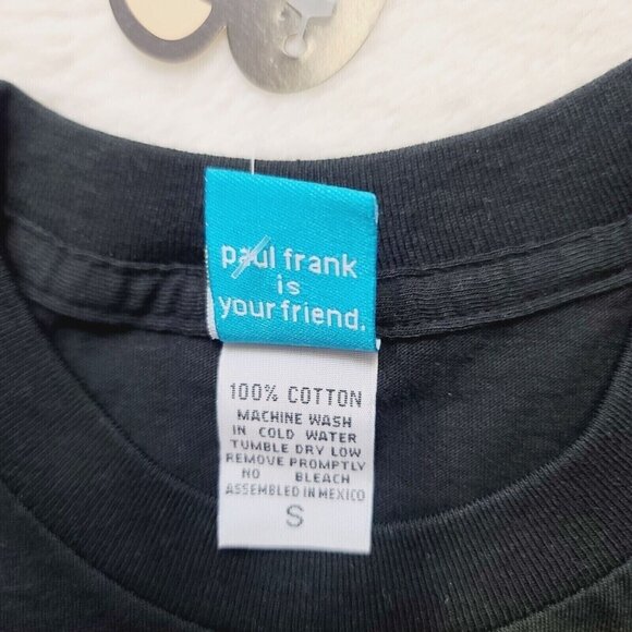 Vintage Paul Frank Womens Tshirt, Julius, Elvis, Hawaii, Black, Small - Picture 4 of 5